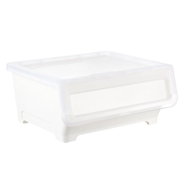 Short Picking Bin with Dual Open Lid