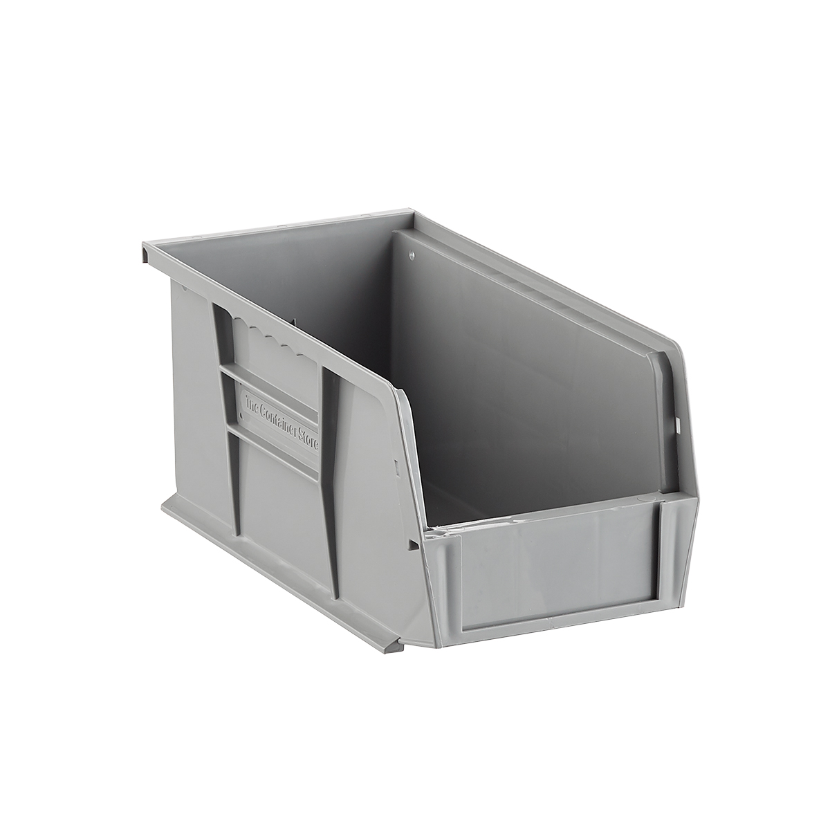 The Container Store Narrow Stackable Plastic Utility Bin - Gray - 5-1/2 x 10-7/8 x 5 H - Each