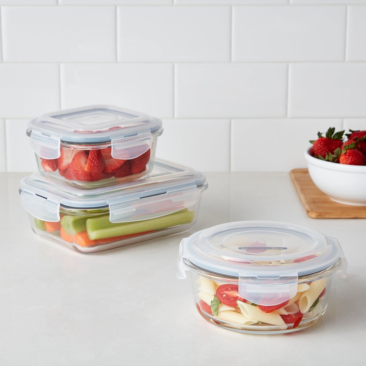 Borosilicate Glass Square Food Storage The Container Store