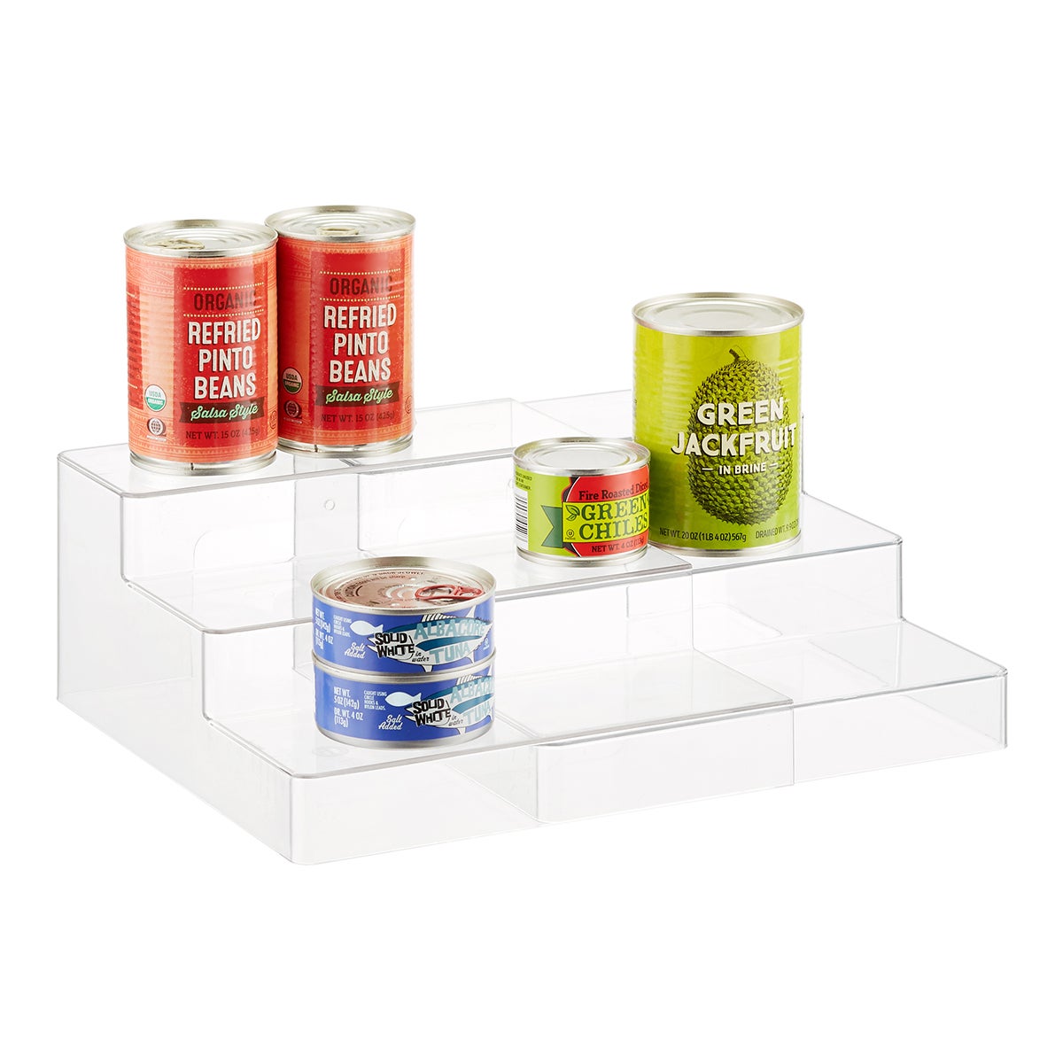 The Home Edit 12-1/2 x 3 x 4-1/2 Clear Two-Tier Organizer - Each