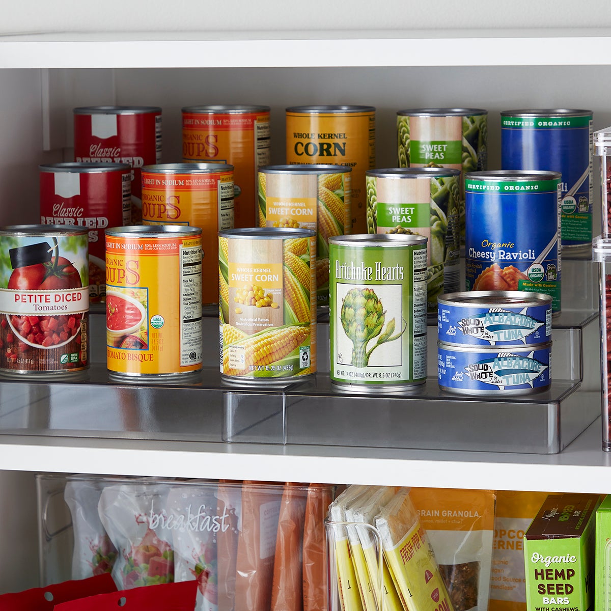 3-tier Stackable Can Rack canned goods Soup pantry Kitchen