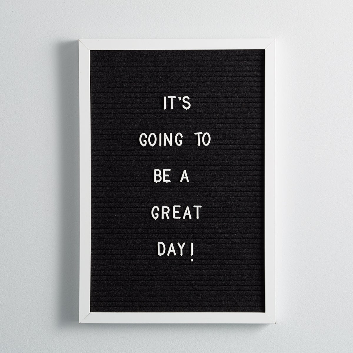 UBrands Black & White Felt Letter Board The Container Store