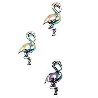 ThreeByThree Seattle Cast Iron Magnets Iridescent Flamingo Pkg/3