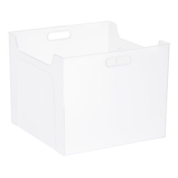 The Container Store Extra Small Lidded Deep Shimo Storage Bin - Translucent - 7-1/2 x 5-1/8 x 3-7/8 H - Each