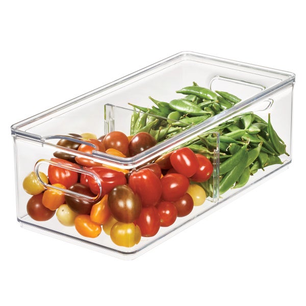 The Home Edit Large Divided Fridge Bin