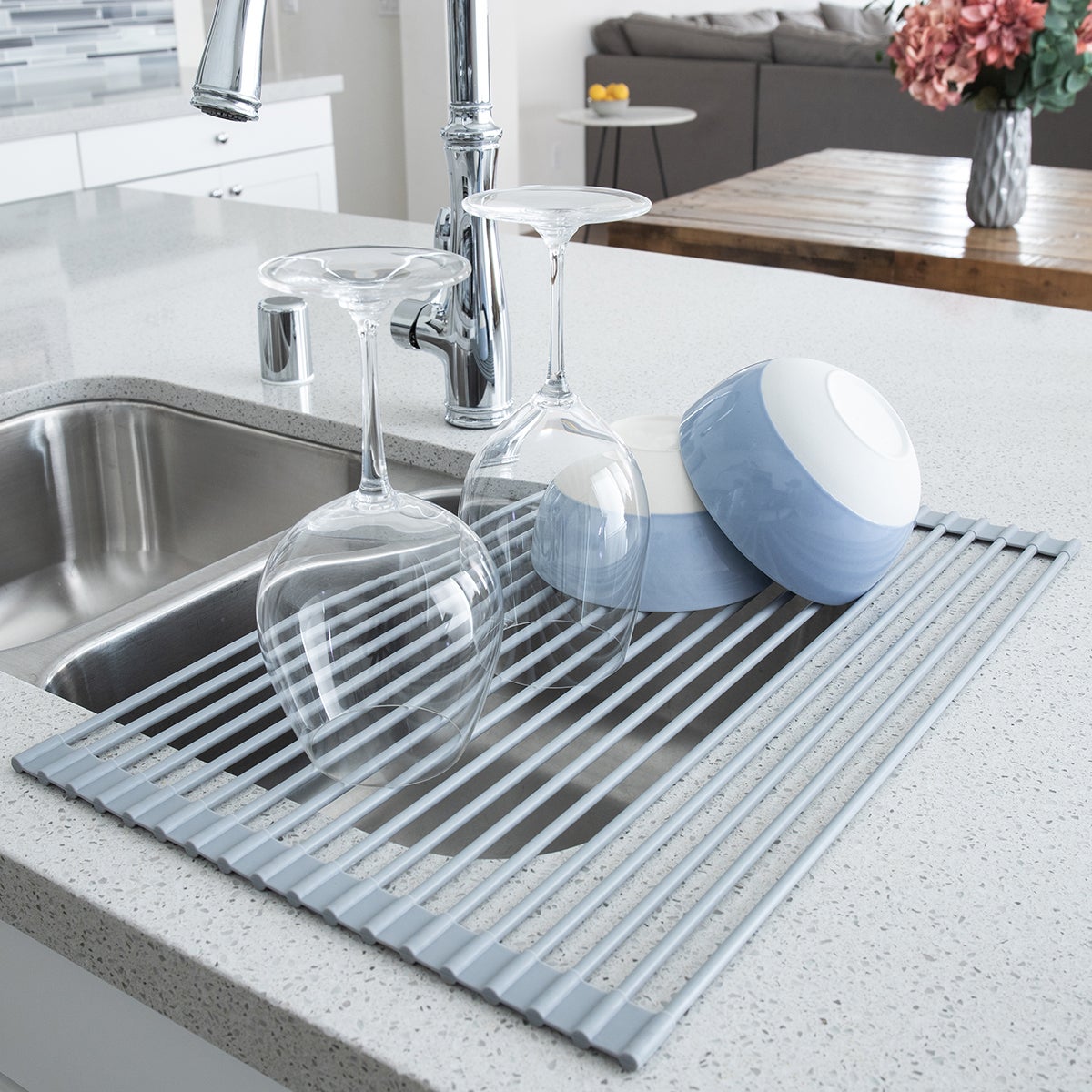 Roll-Up Dish Drying Rack-Over the sink – PJ KITCHEN ACCESSORIES