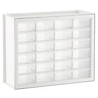 Iris 24-Drawer Cabinet White/Clear