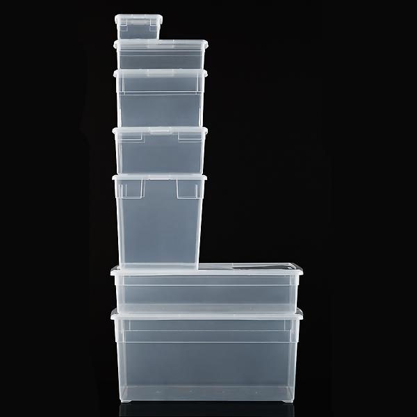 Large Our Tidy Box Aqua, 13-1/4 x 15-3/4 x 6-5/8 H | The Container Store