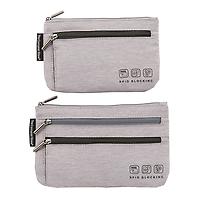 The Container Store RFID Currency & Passport Organizer Heather Grey Set of 2