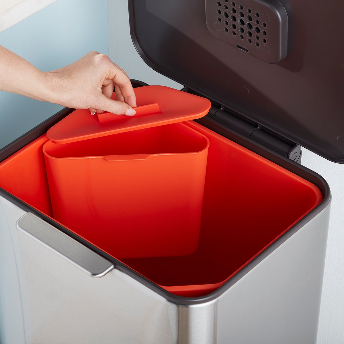 Joseph Joseph 9.5 gal./6.5 gal. Totem Trash & Recycling Bin