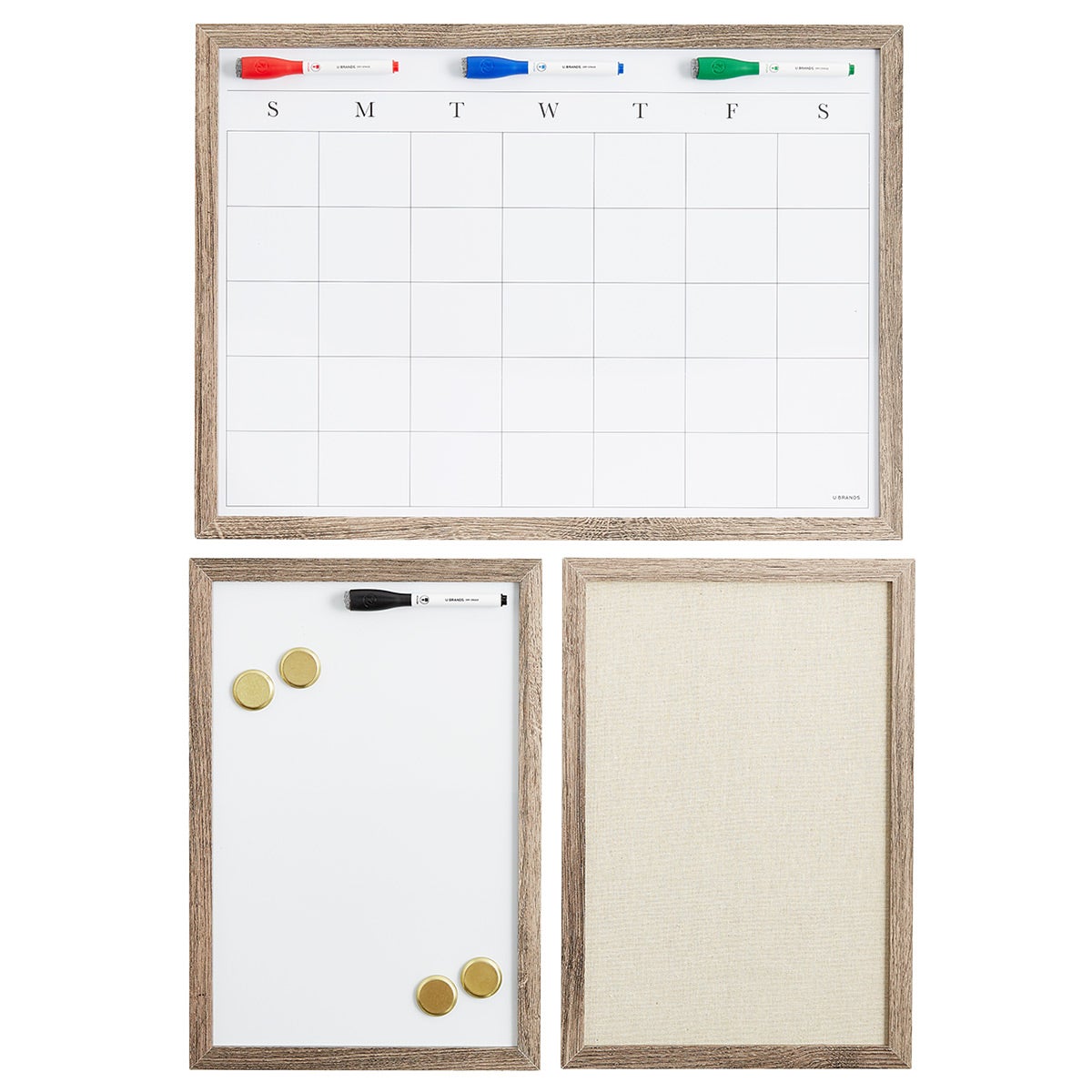 UBrands 17Piece Dry Erase & Cork Board Organization Kit The