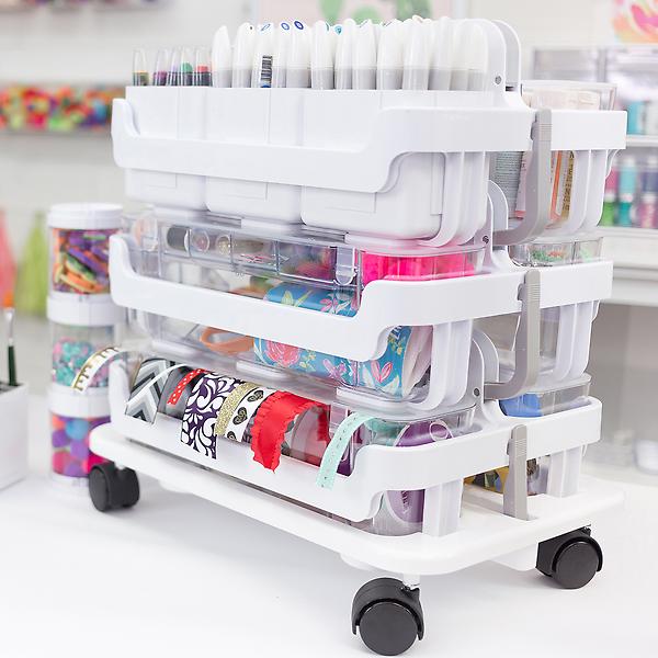 Stack 'N Go Caddy WHEEL BASE ONLY for Stackable Craft Supply Organizer  Caddy