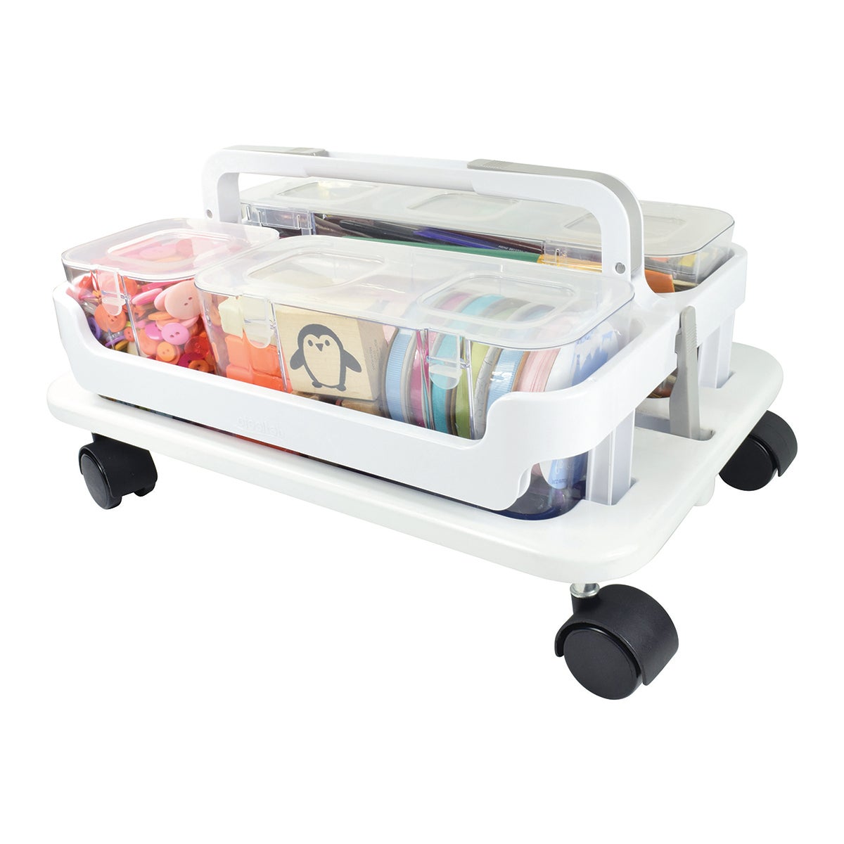 Deflecto Caddy Organizer Wheel Base The Container Store