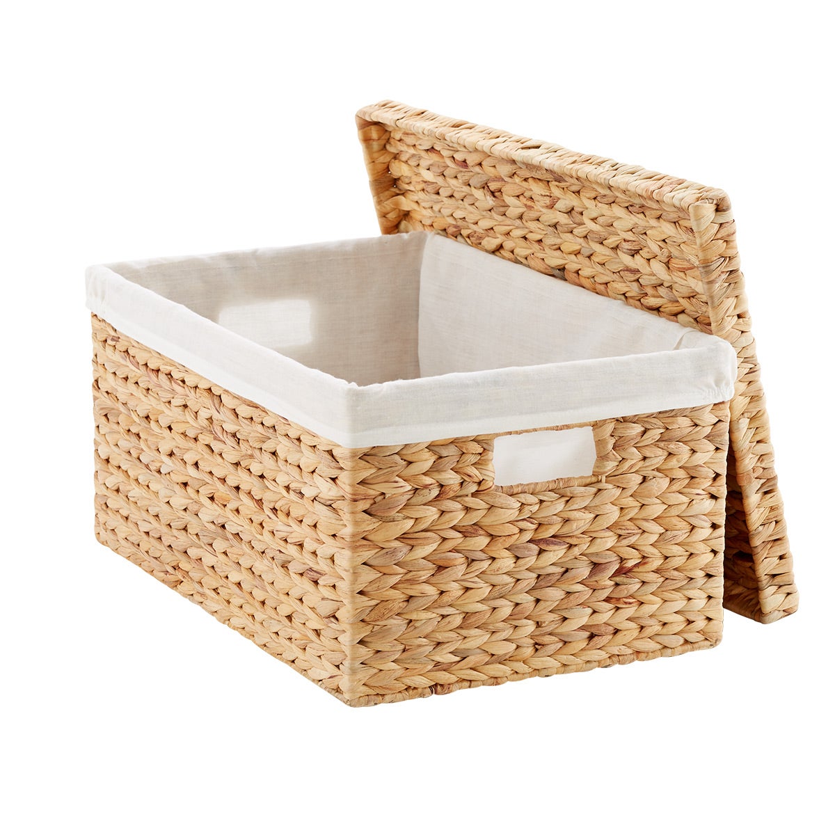 Water Hyacinth Box with Liner The Container Store