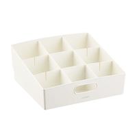 youCopia Large 3-Tier Shelf Bin w/ Dividers White