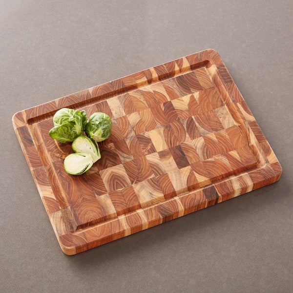 End Grain Teak Cutting Board