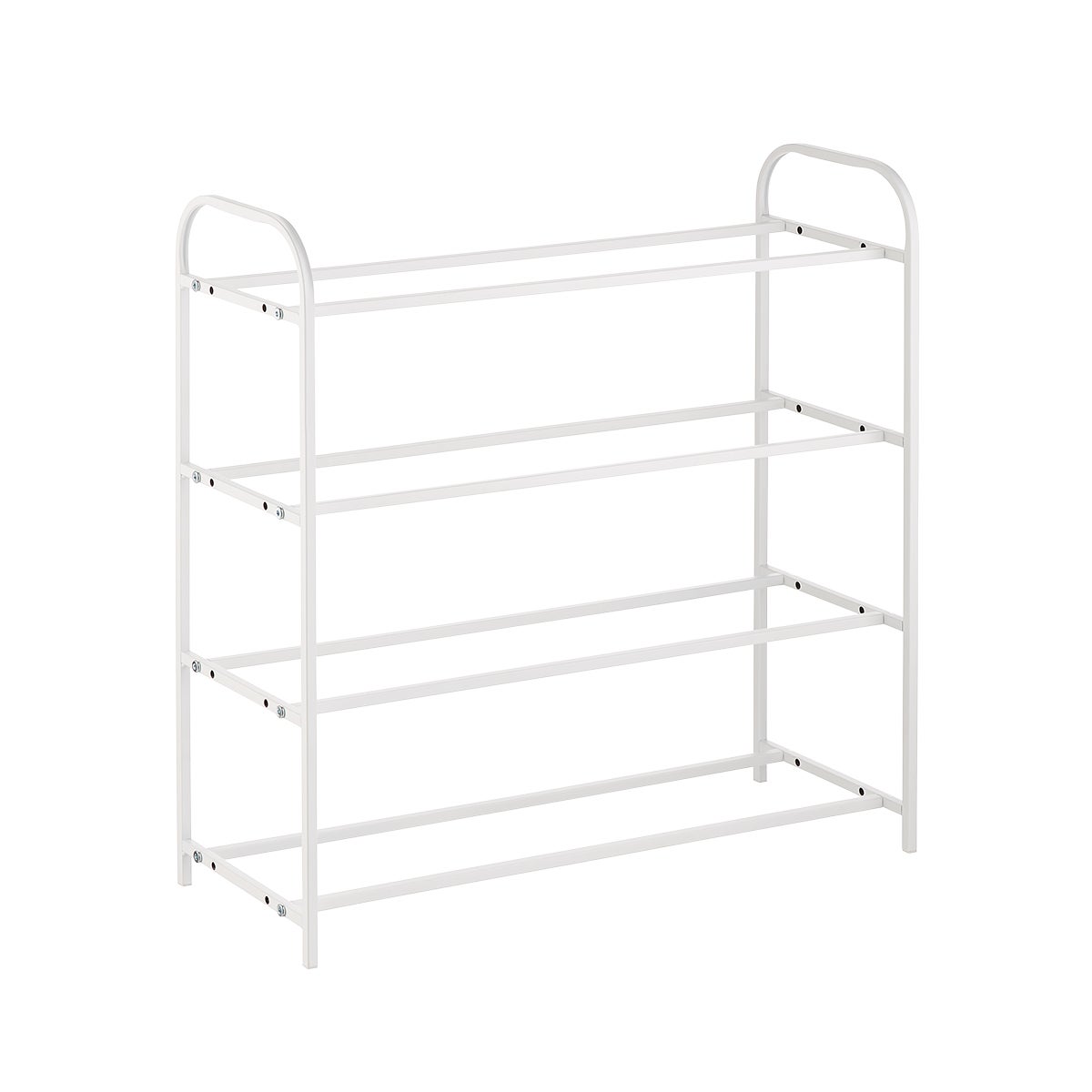 4-Tier Metal Shoe Rack Graphite, 30 x 11-7/8 x 27-7/8 H | The Container Store