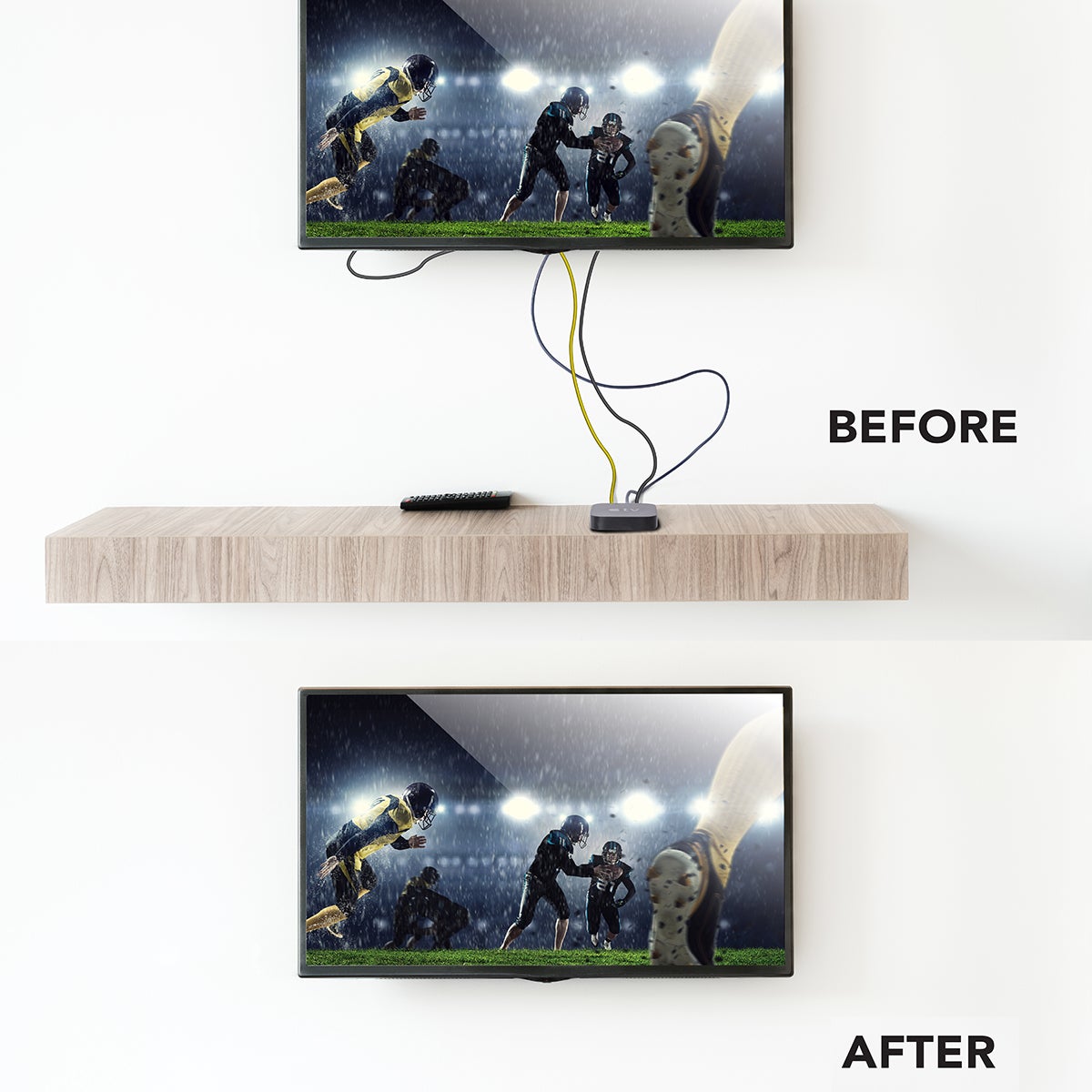 Streaming Device & Cable Organizer Wrap Caddy