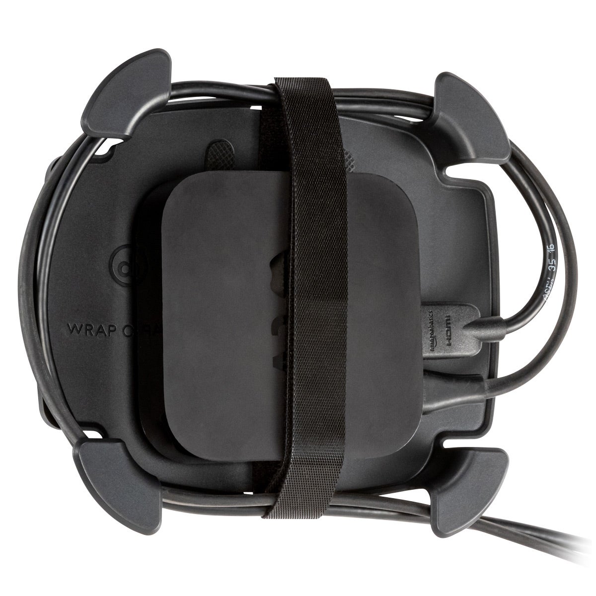 Streaming Device & Cable Organizer Wrap Caddy