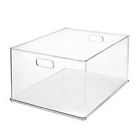 iDESIGN Small Stackable Closet Bin Clear