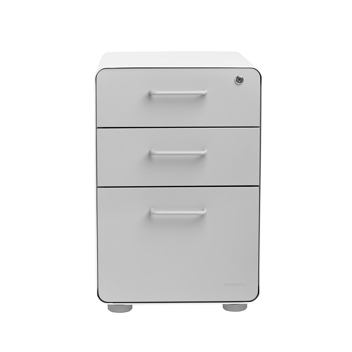 Poppin File Cabinet White Poppin 3 Drawer Stow File Cabinet The Container Store