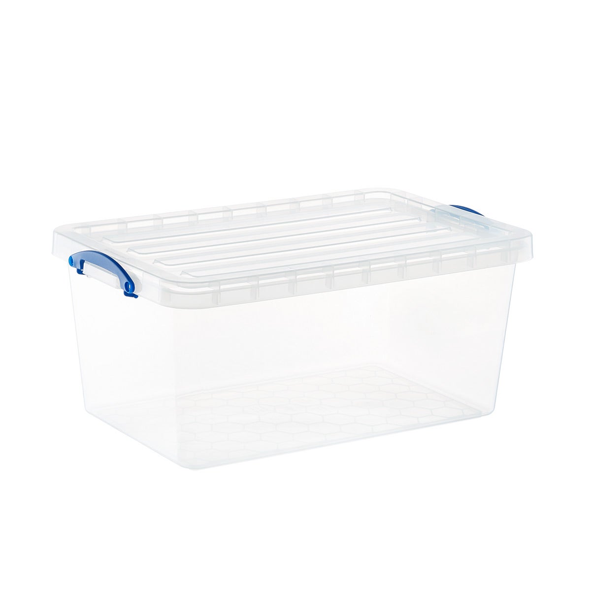 Recyclable Plastic Stacking Crates Clear Plastic Storage Box With Handle