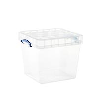 60 ltr. X-Large Premier Modular Square Tote Clear