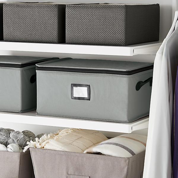 The Container Store Large Purse Organizer Heather Grey, 10 x 4-1/2 x 7-1/2 H