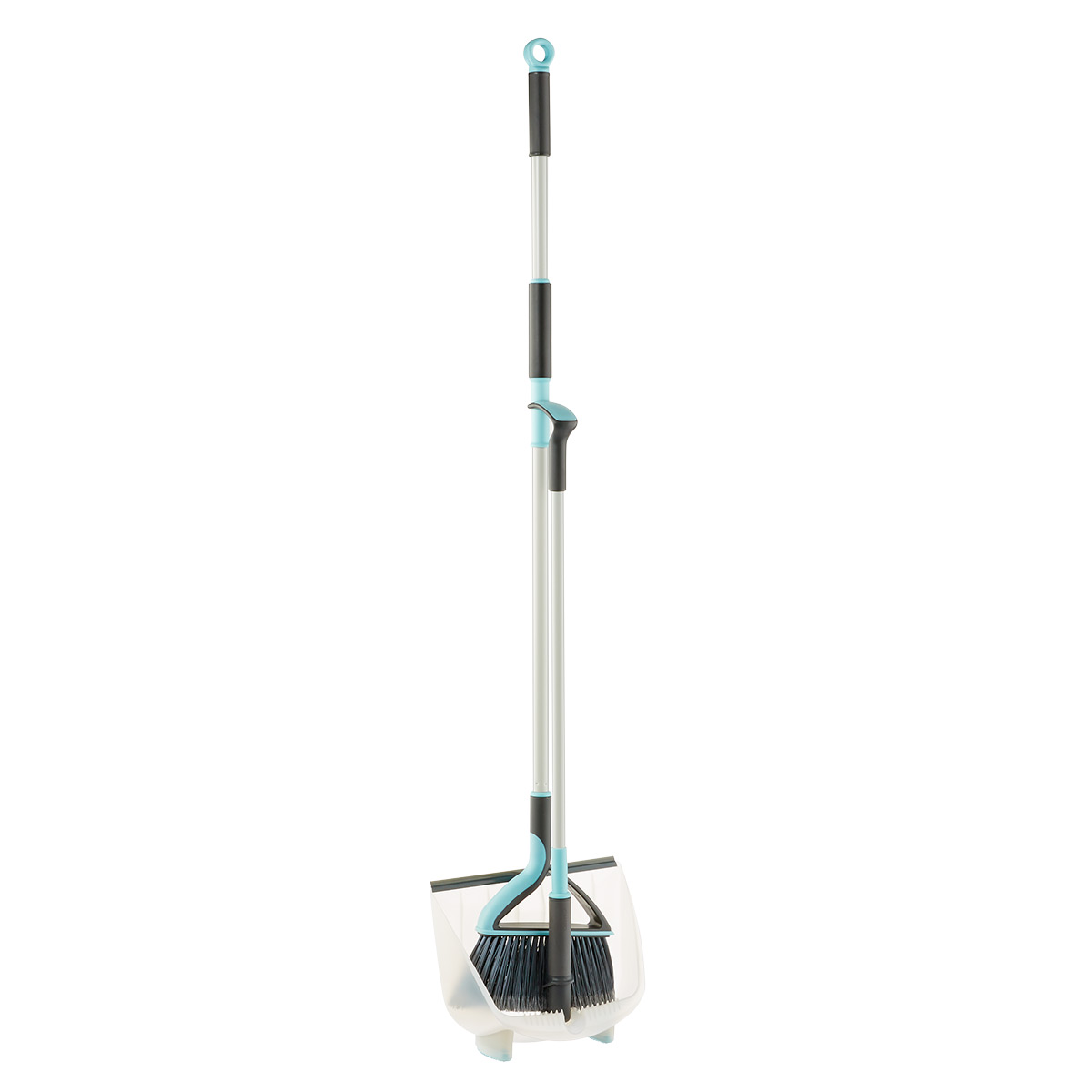 Casabella Upright Broom and Dustpan Set for Cleaning and Sweeping Home  Floors