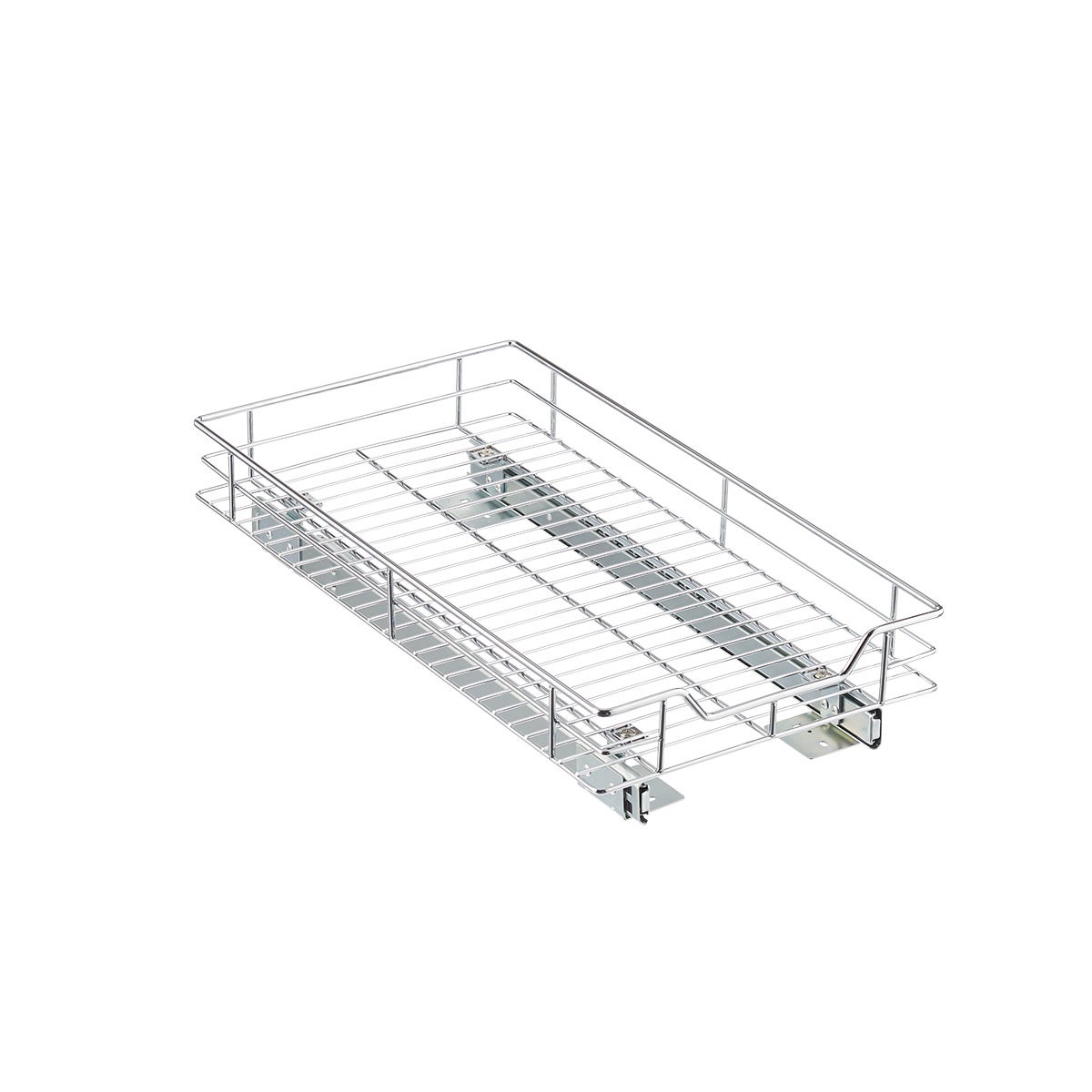 Chrome Roll Out Cabinet Drawers The Container Store