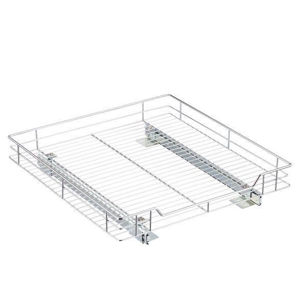 Chrome Roll-Out Cabinet Drawers