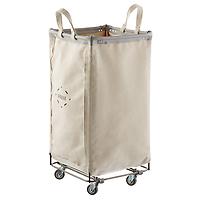 Steele Canvas Squared Steele Canvas Sorting Hamper Natural/Grey