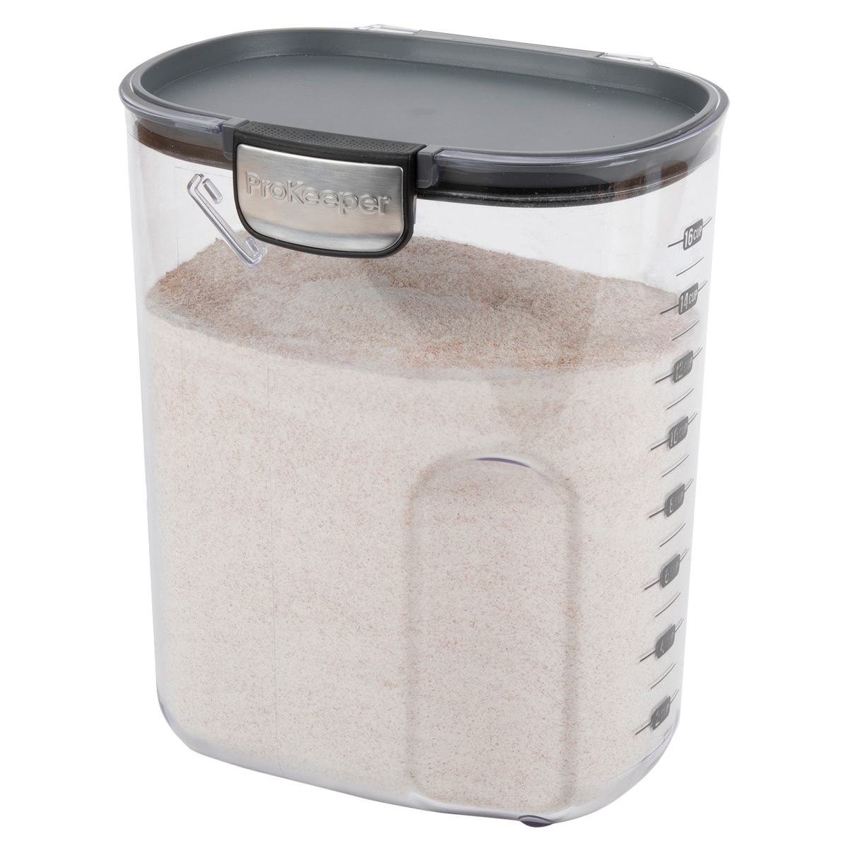 Progressive Prepworks Flour Keeper, 3.8-Quart Plastic Food Storage Container