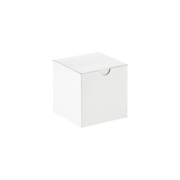 White 1-Piece Cube Gift Boxes