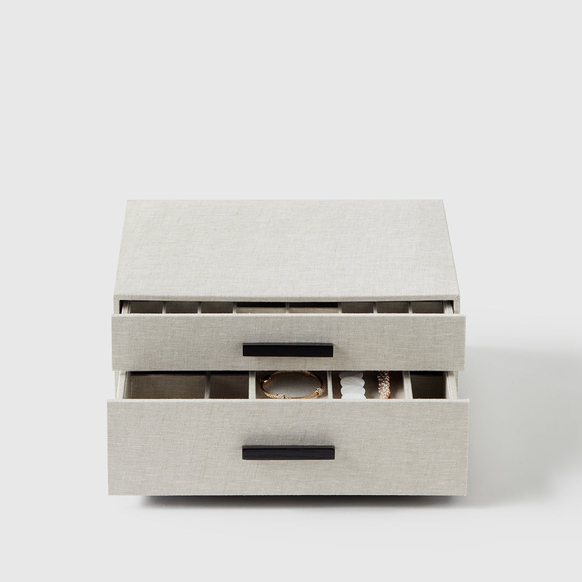 Marie Kondo 2-Drawer Linen Jewelry Box | The Container Store