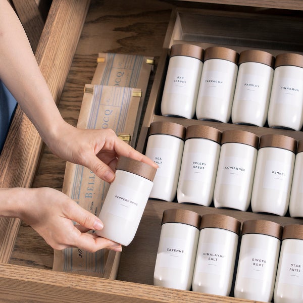 Marie Kondo Spice Bottle Labels