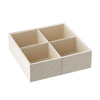 Cambridge 6-Section Expandable Drawer Organizer Linen