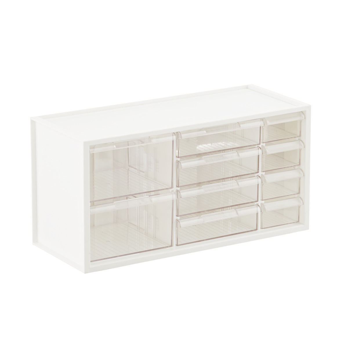 Stackable Closet Bin with Pull-Out Drawer 8.5 x 6 x 4