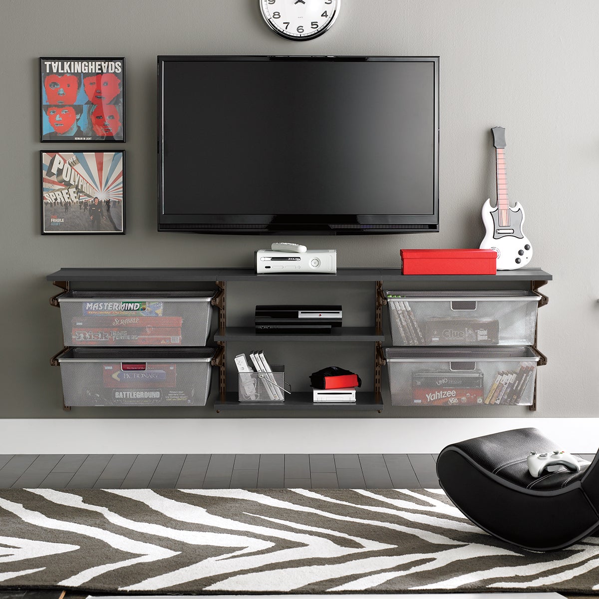 Container store on sale tv stand