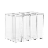 Case of 4 T.H.E. Cereal Canister Clear