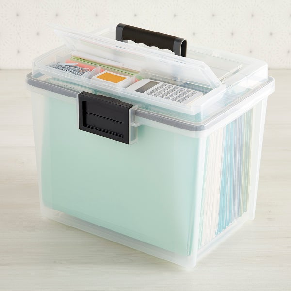 Iris Weather Tight Portable File Box, Sold as 1 Each