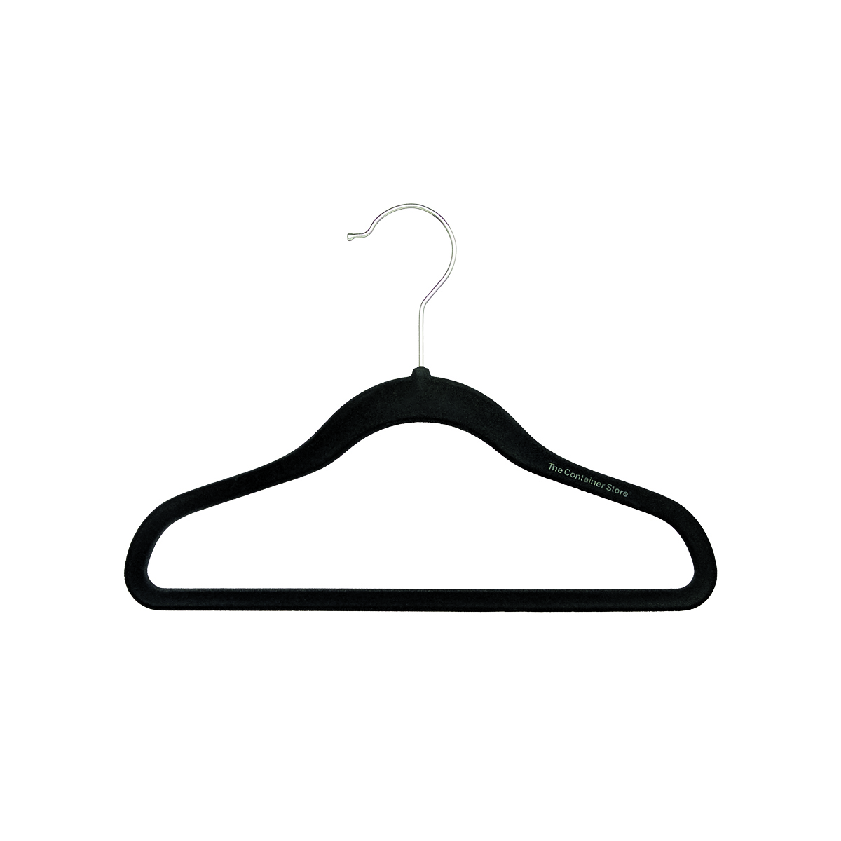 Fontaines Luxury Kid's Black Velvet Felt Non Slip Clothes Hangers