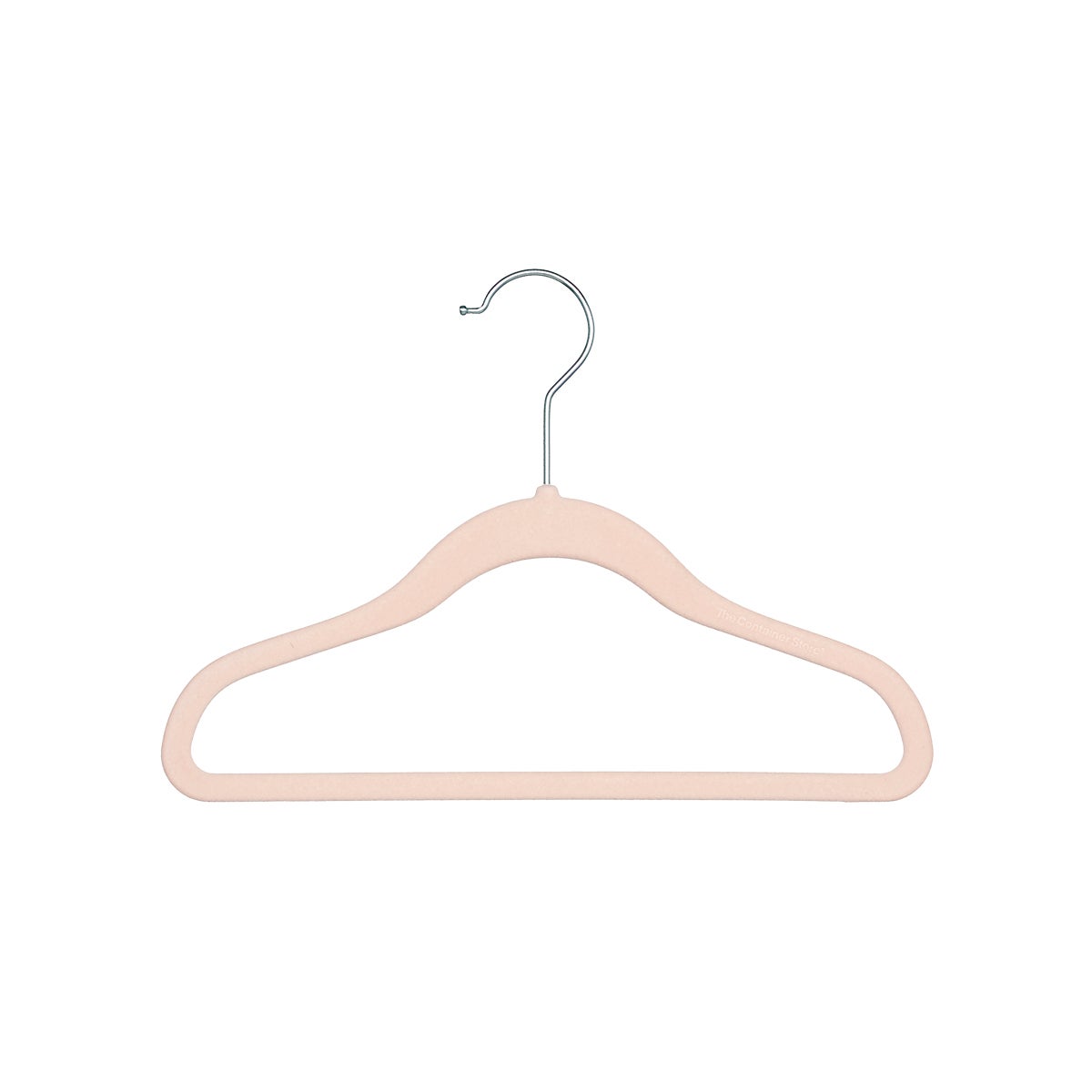 Kid's Non-Slip Velvet Hangers Blush Pkg/40, 12 x 1/4 x 8-1/4 H | The Container Store