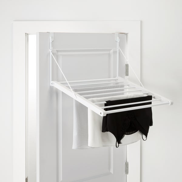Over the Door White Drying Rack