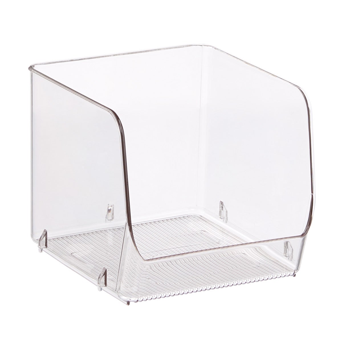 Stackable Large Bin Front Opening Clear Plastic - Brightroom™