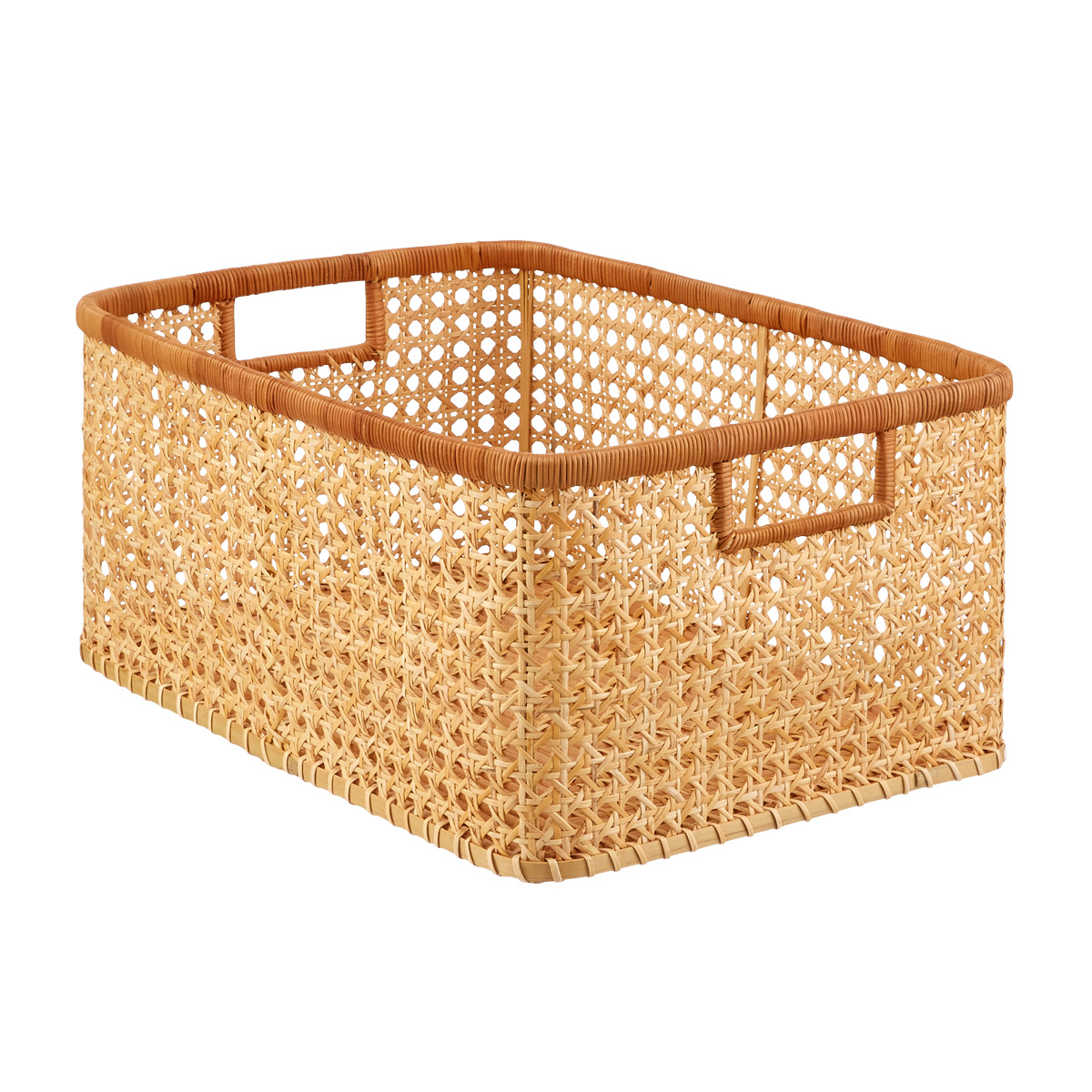 Wicker Baskets Woven Storage Bins, Decorative Bins For Shelves