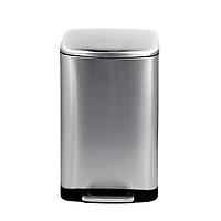 The Container Store 10.5 gal./40L Rectangle Step Can Stainless Steel