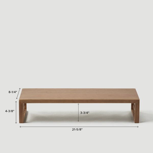 Marie Kondo Shoji Bamboo Monitor Stand