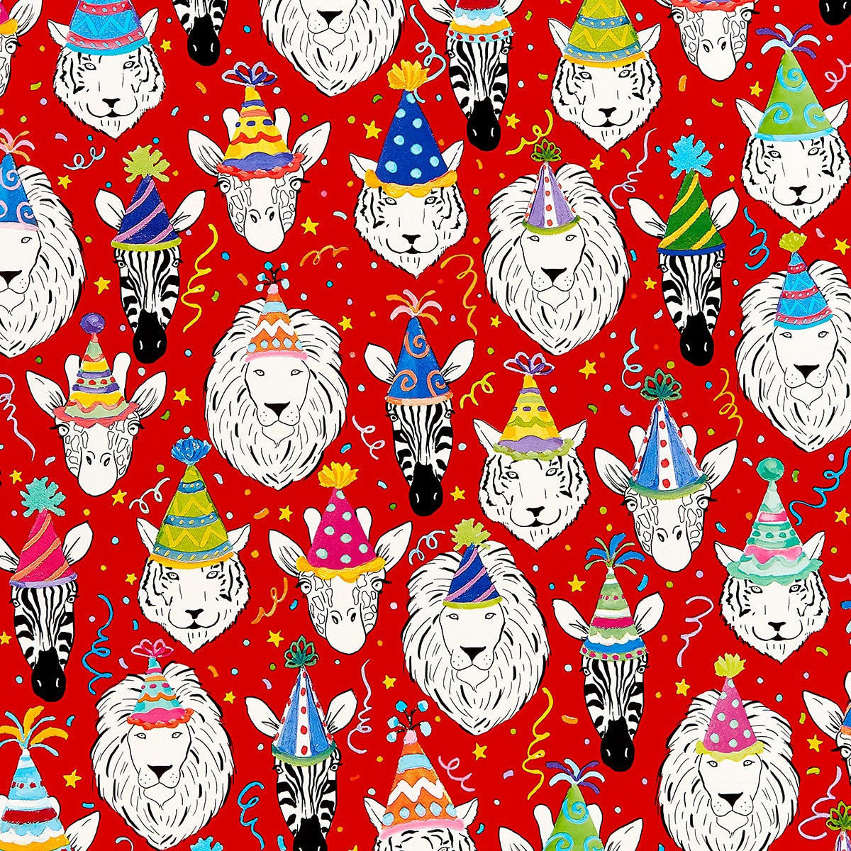 Safari Birthday Wrapping Paper The Container Store