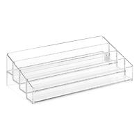The Container Store 40-Bottle Luxe Acrylic Tiered Nail Polish Organizer Clear